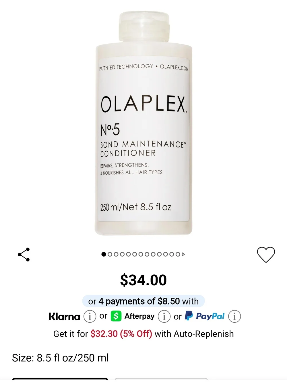 OLAPLEX No.5 Bond Maintenance Conditioner White Bottle